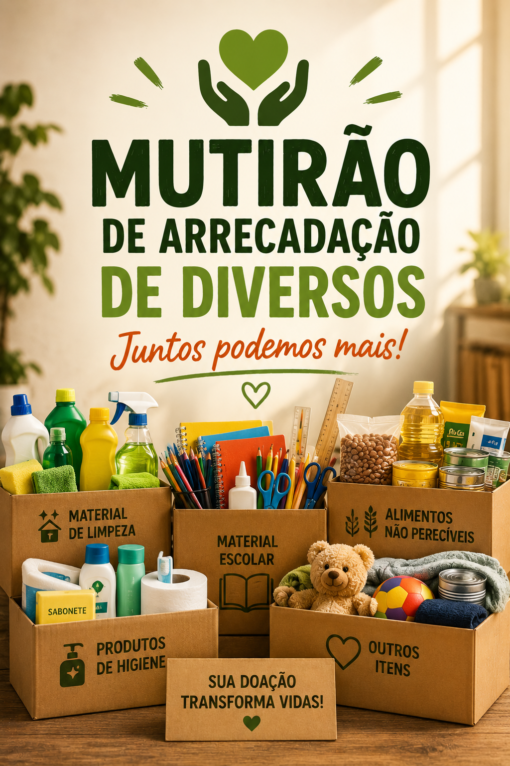 Capa do tema Mutirão e Arrecadação
